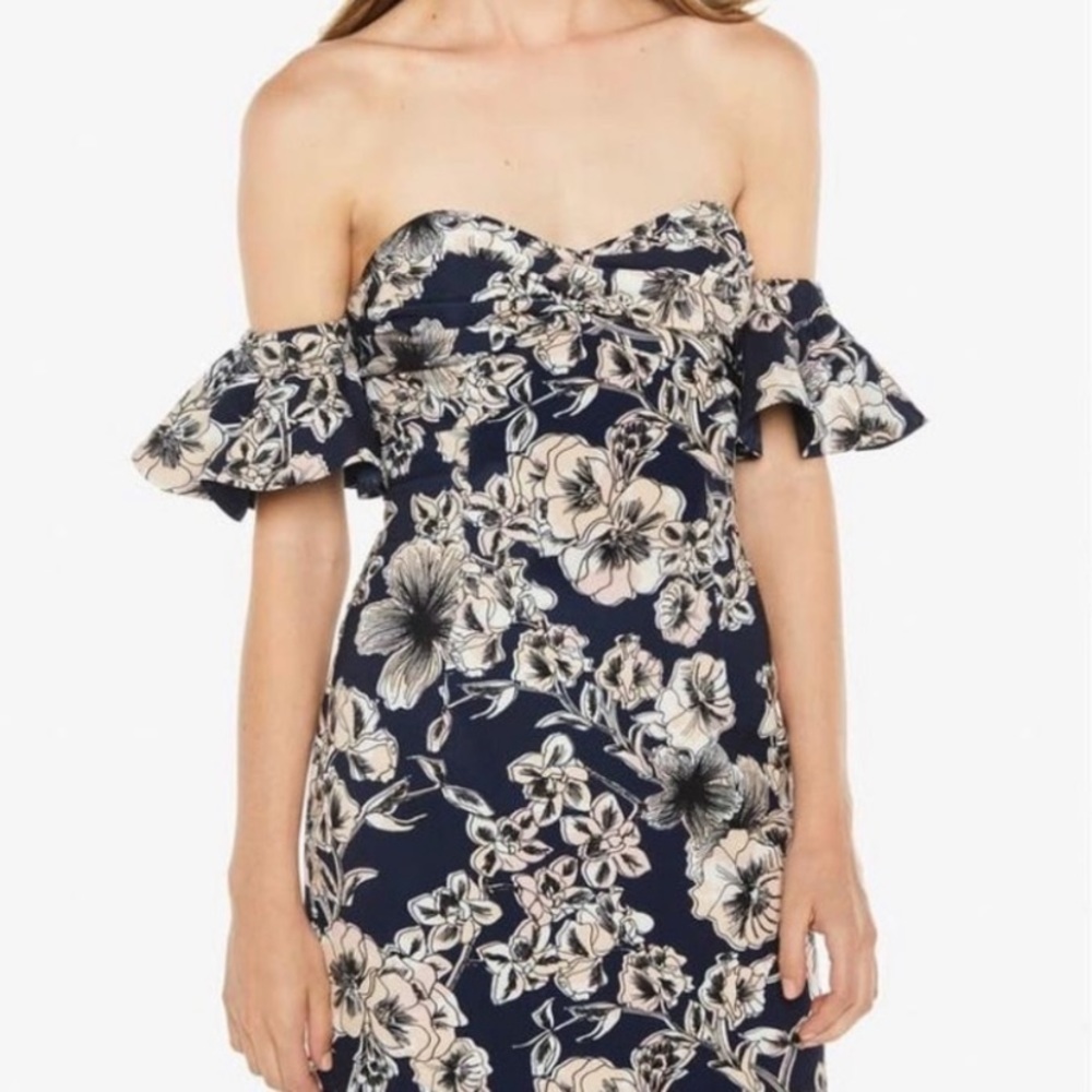 Bardot floral summer dress
